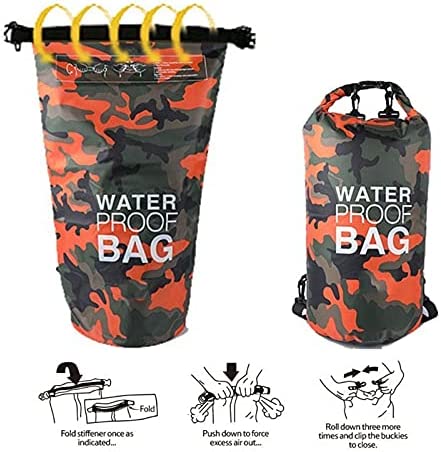 Kingdom GB Camouflage Waterproof Dry Bag Sack Backpack