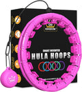 Kingdom GB Smart Weighted Hula Hoop Ring Weight Loss 360 Degree Exercise Waist Fitness Massage Purple