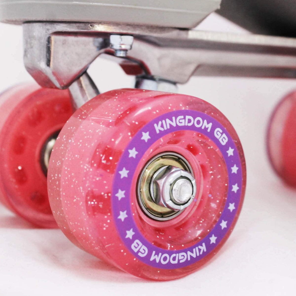 Kingdom GB Impulse Quad Womens Roller Skates Holographic Purple