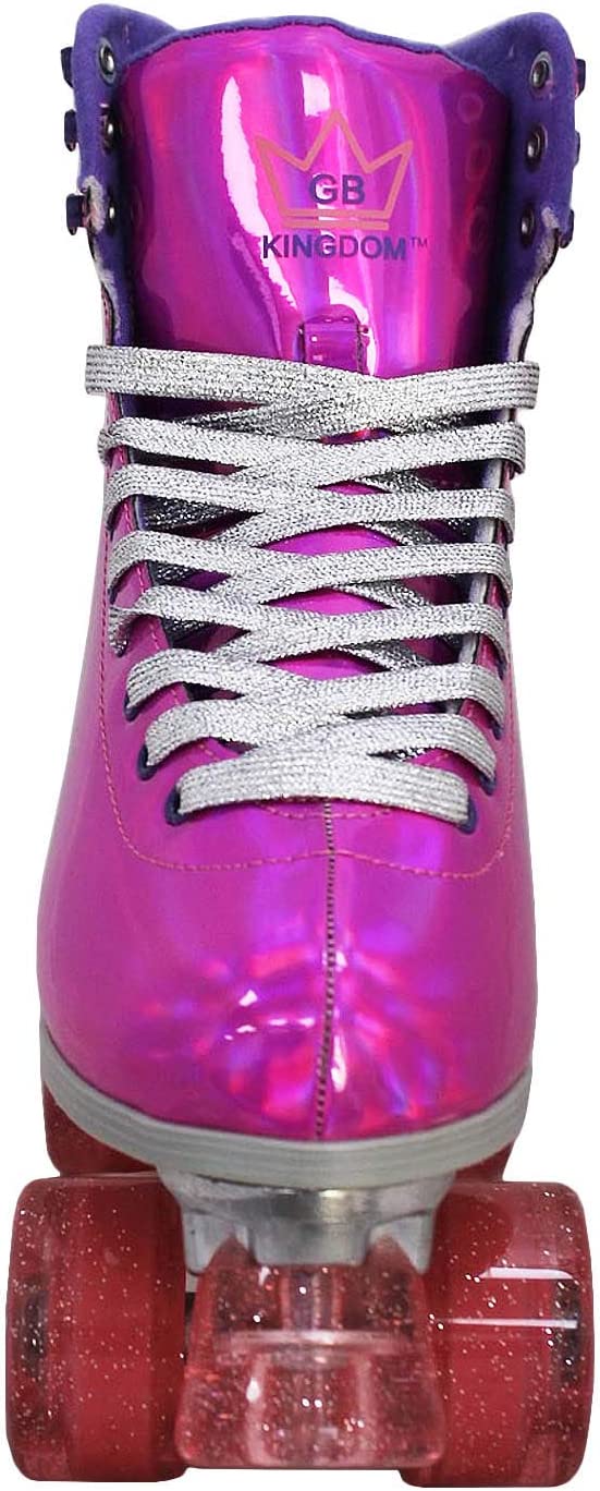 Kingdom GB Impulse Quad Womens Roller Skates Holographic Purple