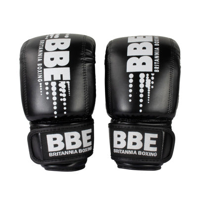 BBE Boxing PVC Punch Bag Mitts Black/White
