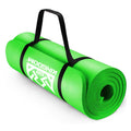 Kingdom Supreme+ 20mm Extra Thick NBR Foam Exercise Yoga Mat with Carry Strap Lime Green