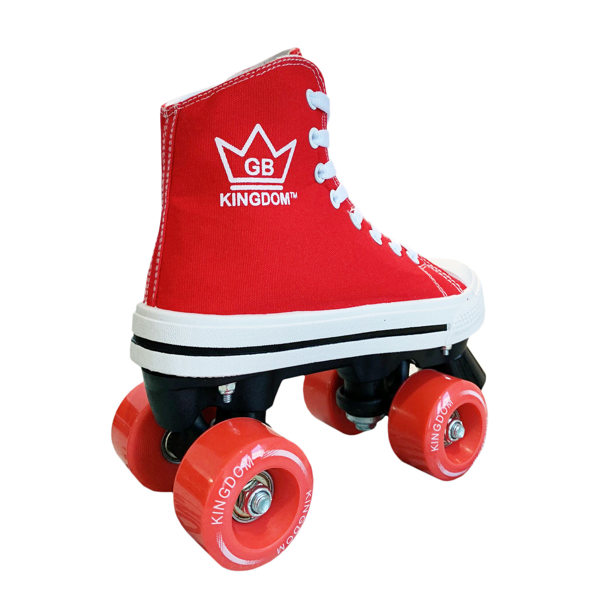 Kingdom GB HI-PE Canvas Quad Roller Skates Red