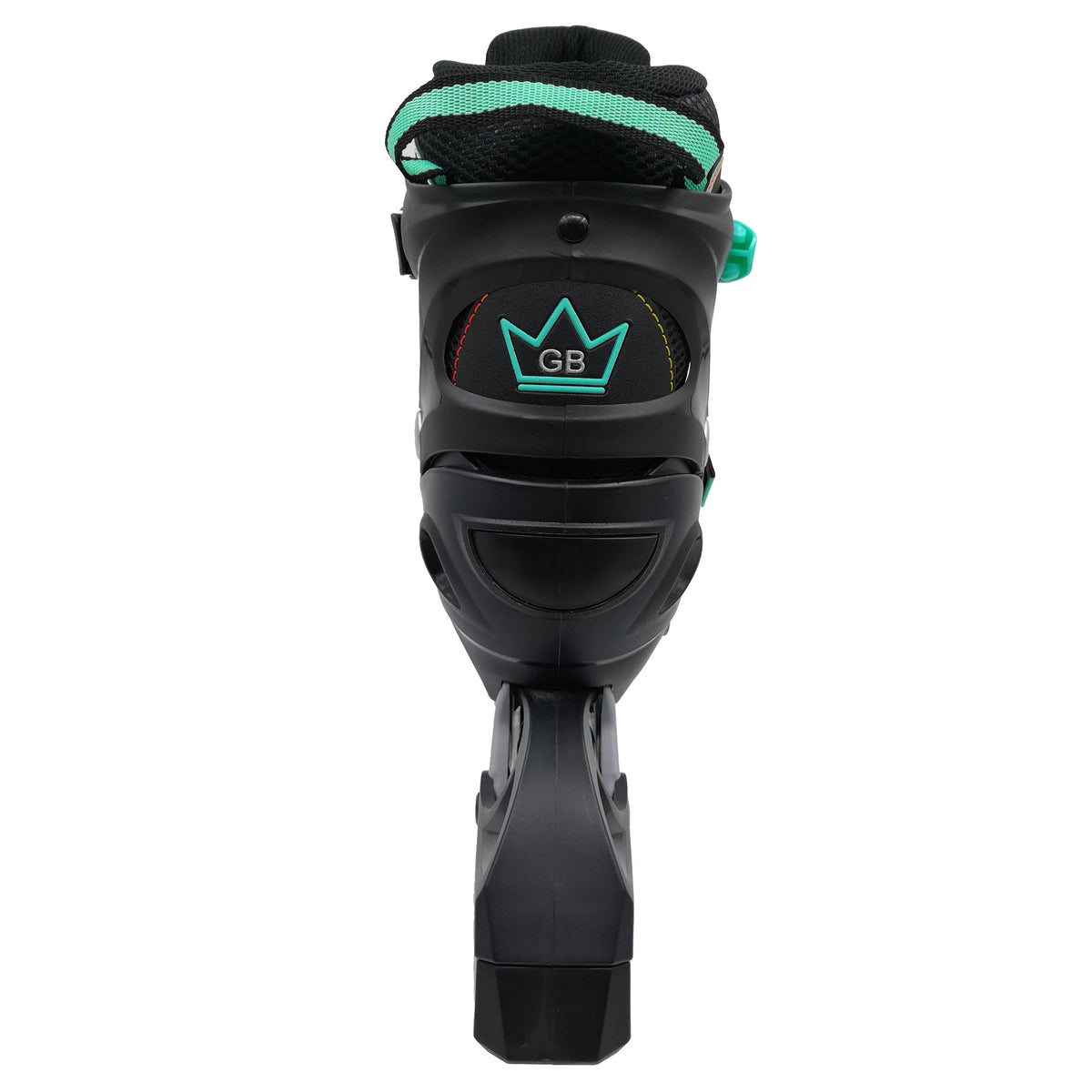 Kingdom GB Metro Flash Adjustable Inline Roller Skates Illuminating Light up Wheels Black Turquoise green