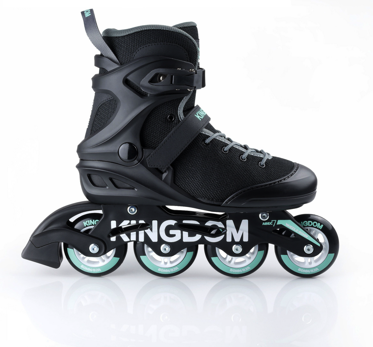Kingdom GB R40 Rage Inline Roller Skates Black Mint