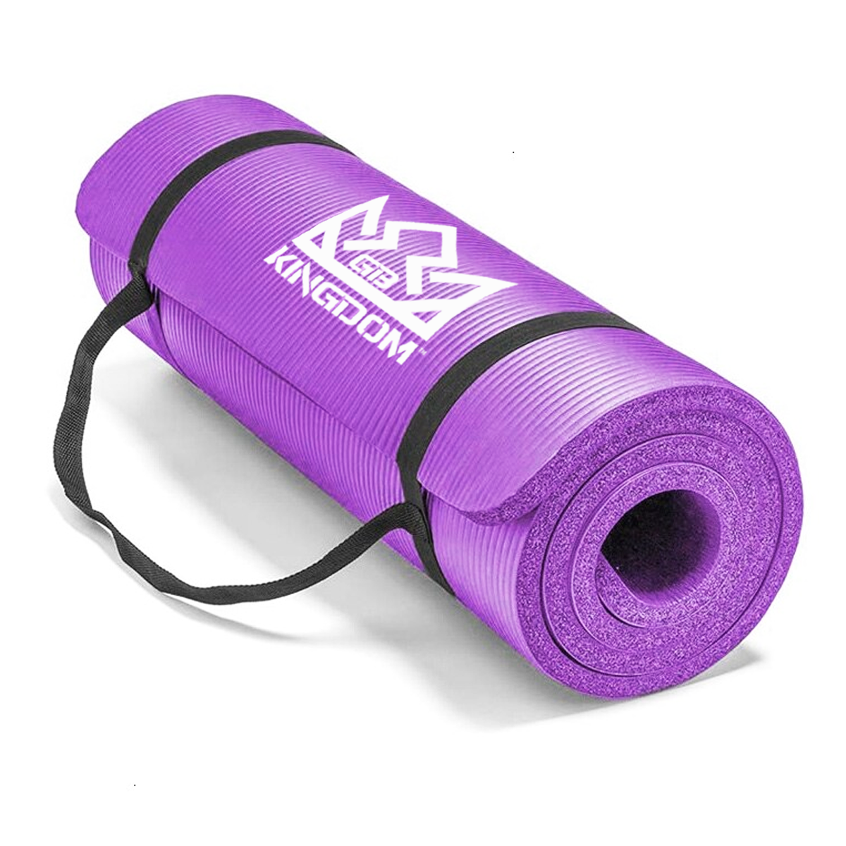 Kingdom Supreme+ 20mm Extra Thick NBR Foam Exercise Yoga Mat with Carry Strap Purple