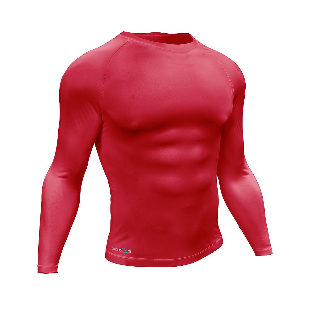 Precision Essential Baselayer Long Sleeve Shirt Adult Red