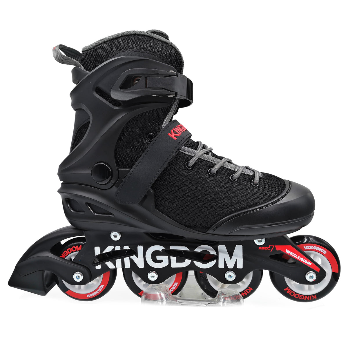 Kingdom GB R40 Rage Inline Roller Skates Black Red