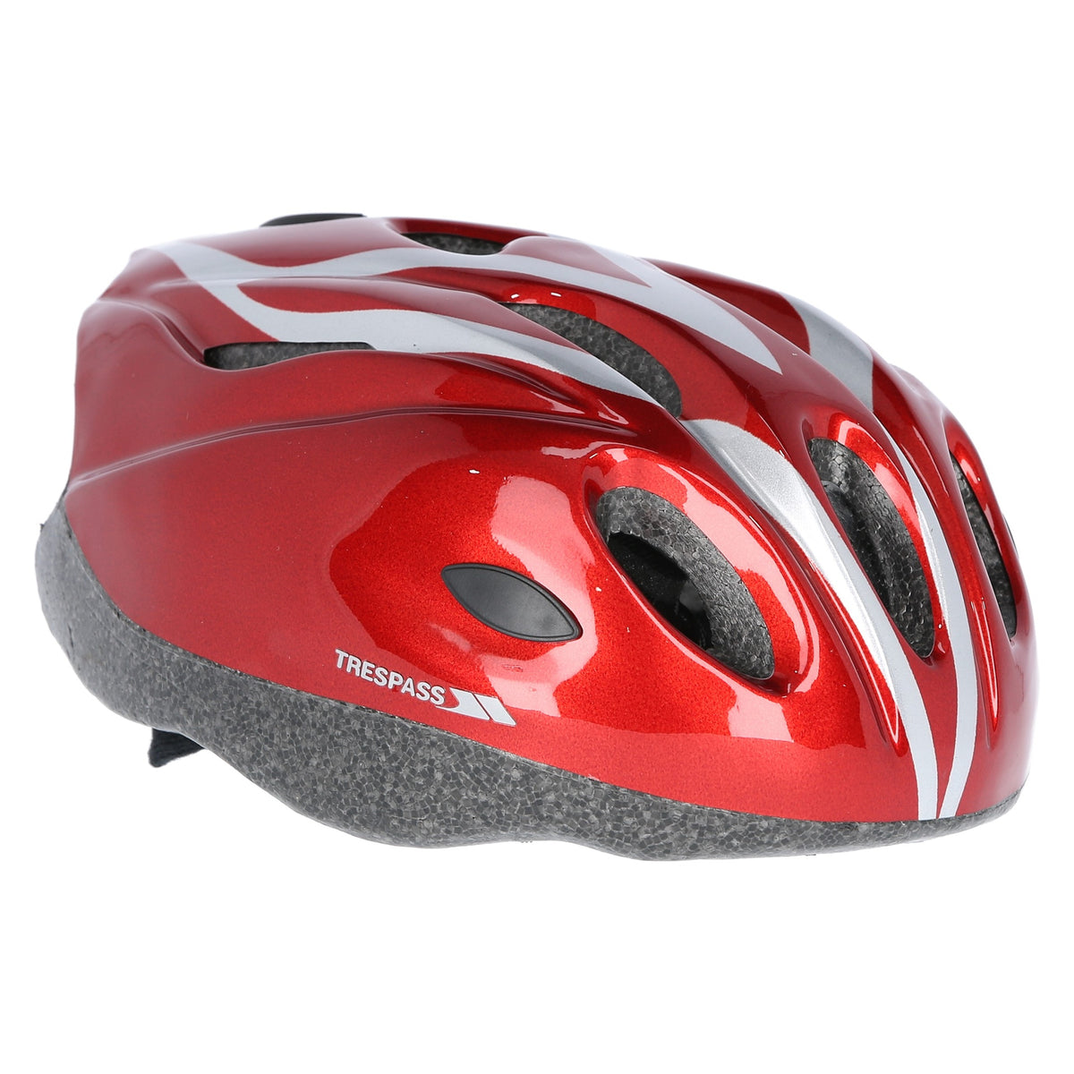 Trespass Tanky Youths Cycle Helmet Metallic Red