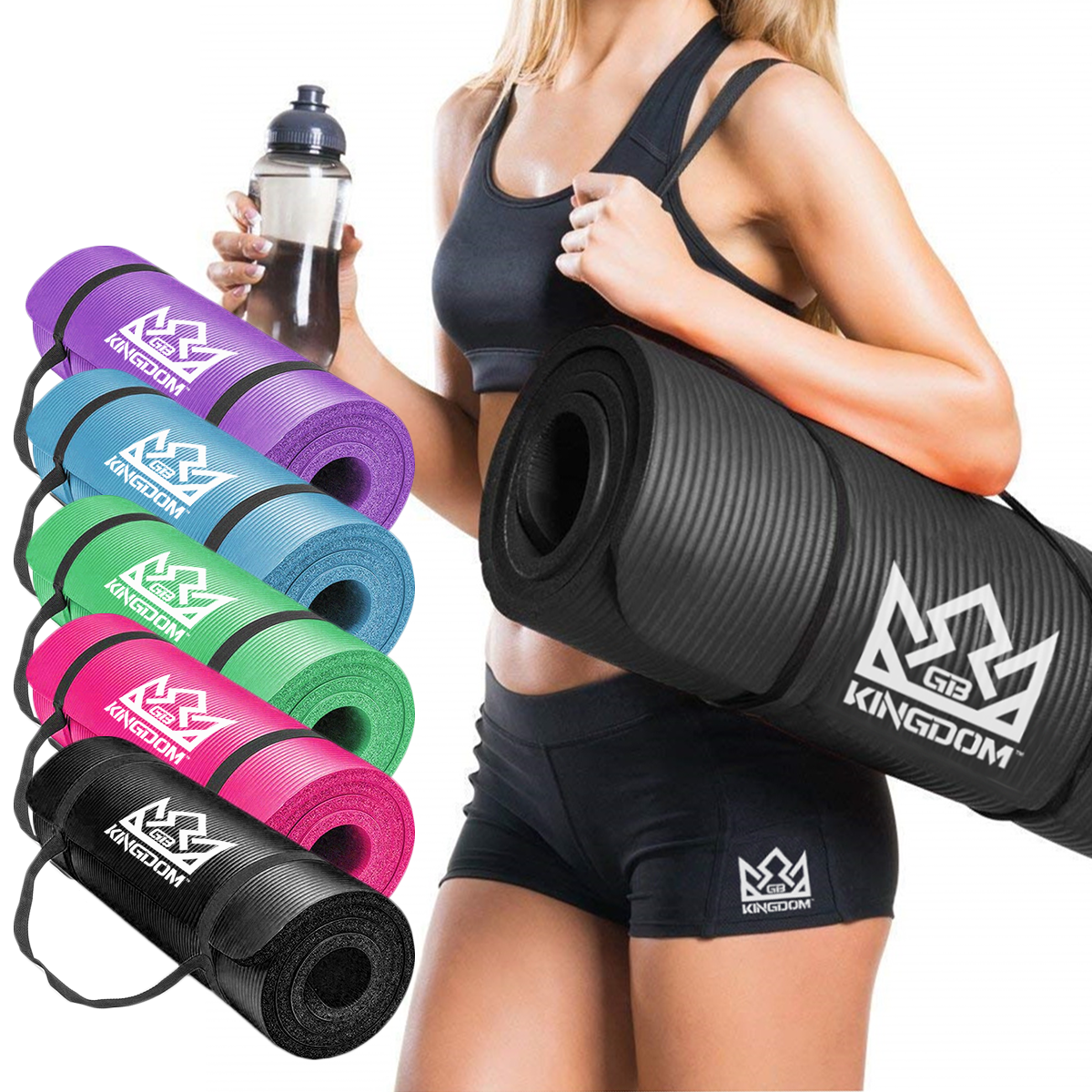 Kingdom Supreme+ 20mm Extra Thick NBR Foam Exercise Yoga Mat with Carr –  Kingdom GB