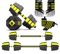 Kingdom GB Octagonal Adjustable Dumbbells Barbell Weight Set with Hand Wraps Exercises Fitness Strength Equipment