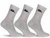 Kappa 3 Pair Pack Everyday Crew Sports Socks Mens Cotton White Black Grey