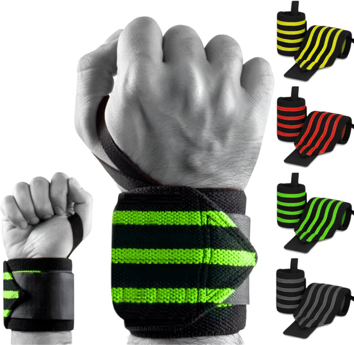 Kingdom GB Hand Wrist Wraps 1xPair Fitness Gym Exercise Weightlifting Men Womens