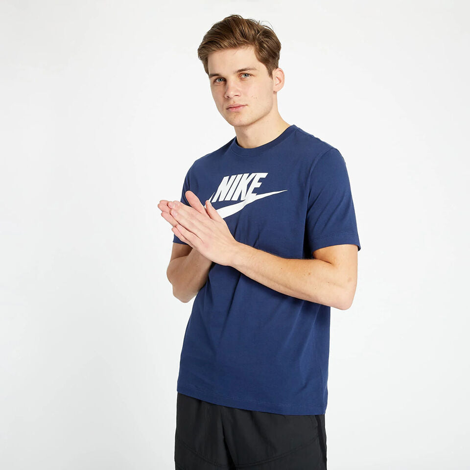 NIKE Logo Graphic Tee Shirt Mens T-Shirt Crew Neck Cotton Casual Sports