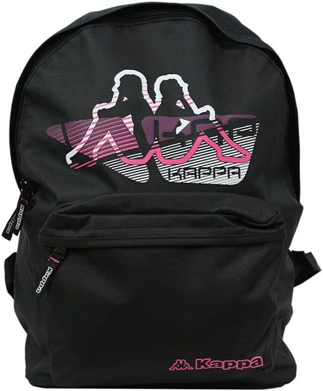 Kappa Percy Backpack Kids Childrens Junior Size School Bag Black Boys Girls