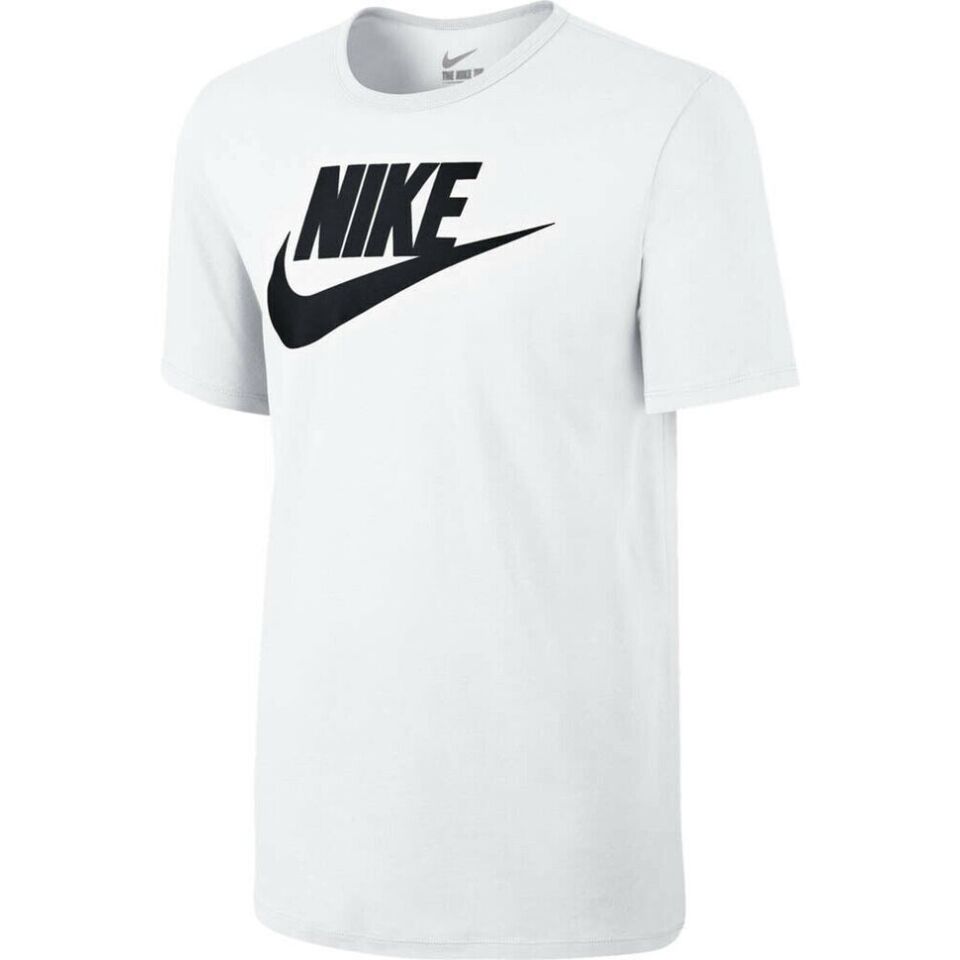 NIKE Logo Graphic Tee Shirt Mens T-Shirt Crew Neck Cotton Casual Sports
