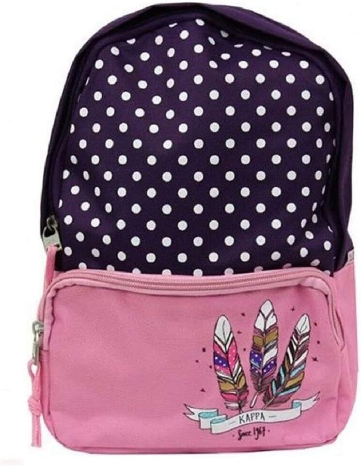 Kappa Percy Backpack Kids Childrens Junior Size School Bag Black Boys Girls